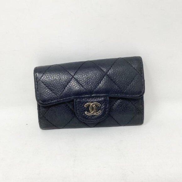 Chanel #EJPHKX Caviar Quilted Key Holder Wallet - Picture 1 of 8